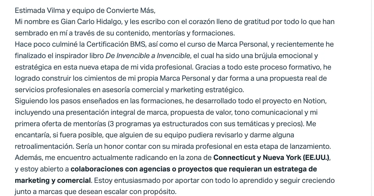Testimonio