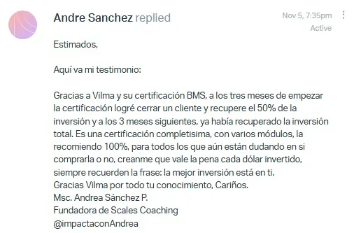 Testimonio